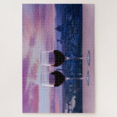 Twee glazen rode wijn op Florence skyline Legpuzzel (Verticaal)
