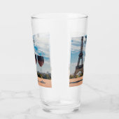 Twee glazen wijn met Eiffeltoren (Rechts)