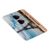 Twee glazen wijn met Eiffeltoren Magneet (Rechterzijde)