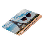 Twee glazen wijn met Eiffeltoren Magneet (Linkerzijde)