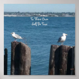 Twee gokken "om zelf waar te zijn" poster