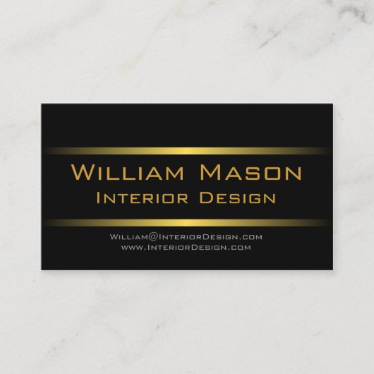 Twee Gold Stripes Professional-Visitekaartje Visitekaartje (Voorkant)