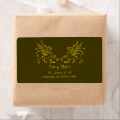 Twee Golden Griffons Etiket (Insitu)