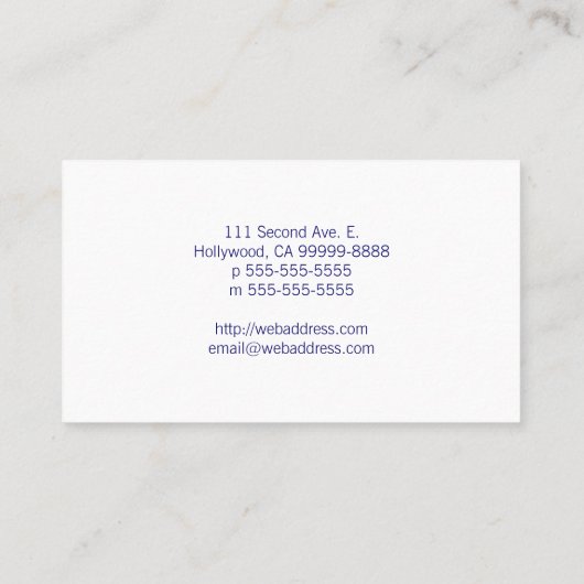 Twee Golden Griffons Visitekaartje (Achterkant)