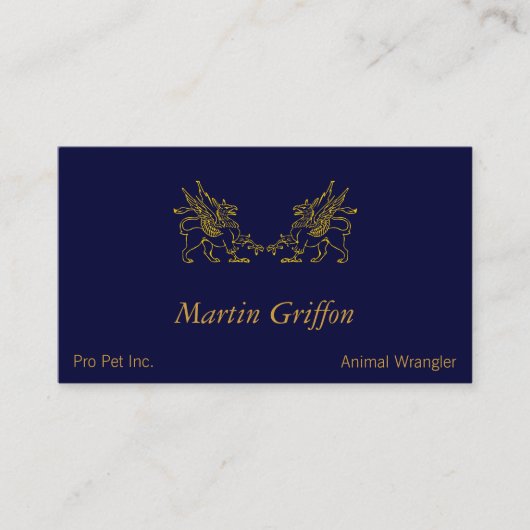 Twee Golden Griffons Visitekaartje (Voorkant)