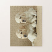Twee Golden Labrador Puppies Legpuzzel (Verticaal)