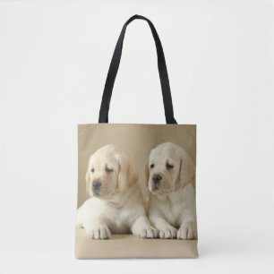 Twee Golden Labrador-Puppies Tote Bag