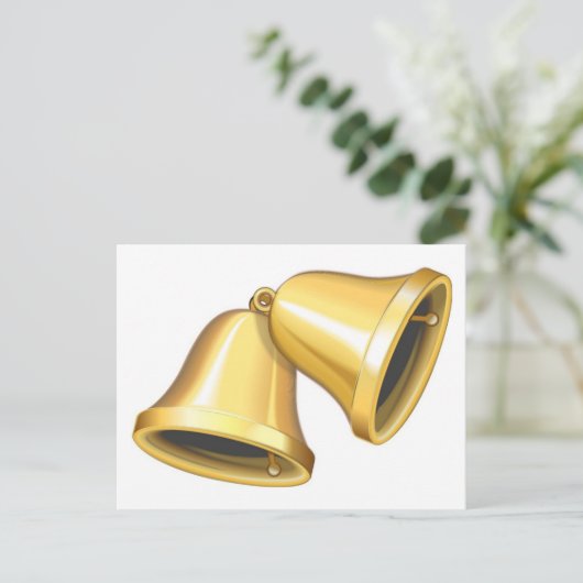 Twee gouden cellen briefkaart (Staand voorkant)