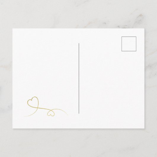 Twee gouden harten | Wees mijn bruidsmeisje bruilo Uitnodiging Briefkaart (Achterkant)