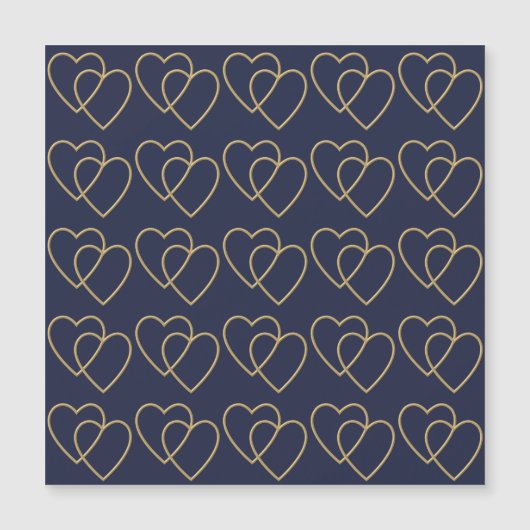 Twee gouden liefhebbende harten patroon (Voorkant)