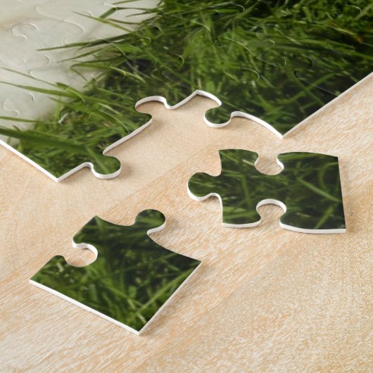 Twee gouden rievers - Mam en puppy - Liefde Legpuzzel (Zijkant)