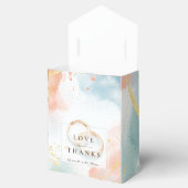 Twee gouden trouwringen bedankdoosjes (Geopend)