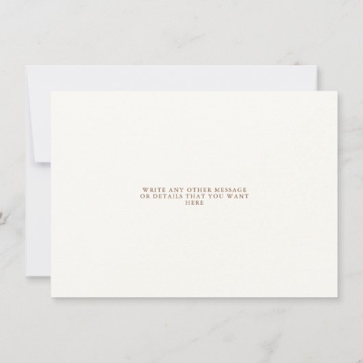 Twee gouden trouwringen gedempt om de datum op te save the date (Achterkant)