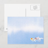 Twee goudvissen briefkaart (Voorkant / Achterkant)