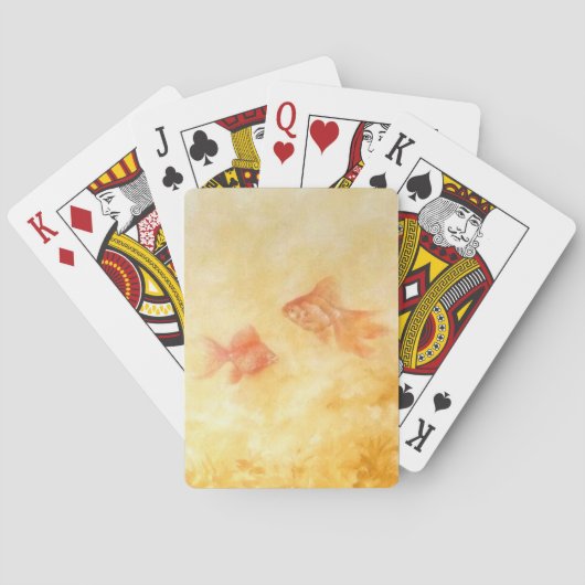 Twee Goudvissen Speelkaarten (Achterkant)