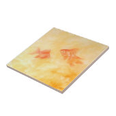Twee goudvissen tegeltje (Zijkant)