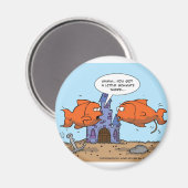 Twee goudvissen—vriendschap magneet (Voorkant / Achterkant)