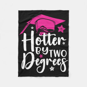 Twee graden warmer Afstuderen 2025 Diploma College Fleece Deken