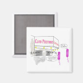 Twee gramnegatieve rijen lopen in een balk magneet (Voorkant / Achterkant)