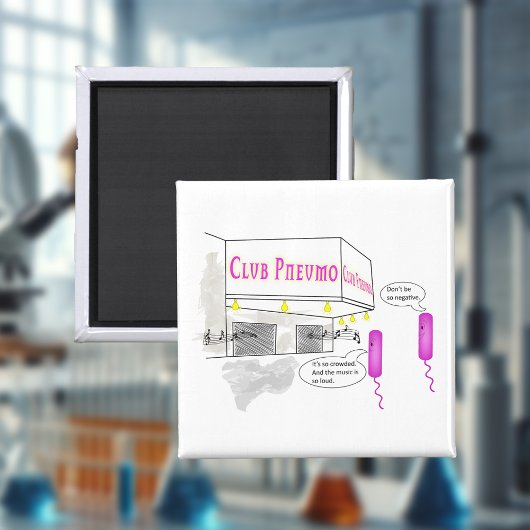 Twee gramnegatieve rijen lopen in een balk magneet