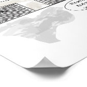 Twee gramnegatieve rijen lopen in een balk poster (Hoek)