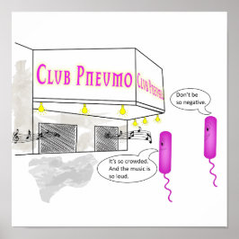 Twee gramnegatieve rijen lopen in een balk poster