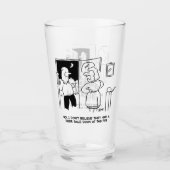 Twee grappige Beer beschouwde Cartoons. Glas (Voorkant)