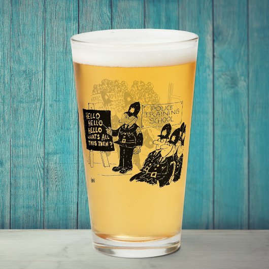 Twee grappige Cartoons Glas