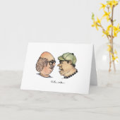 Twee grappige jongens en hun moeders kaart (Gele Bloem)