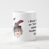 Twee grappige vrienden grote koffiekop (Voorkant)