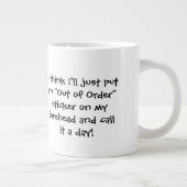 Twee grappige vrienden grote koffiekop (Rechts)