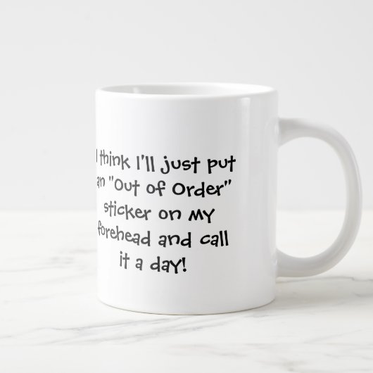 Twee grappige vrienden grote koffiekop (Rechts)