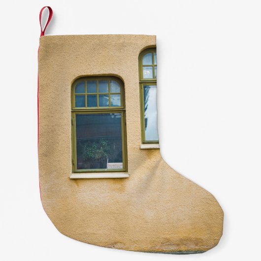 TWEE GRAY LIJST GLASS WINDOWS KLEINE KERSTSOK (Voorkant)
