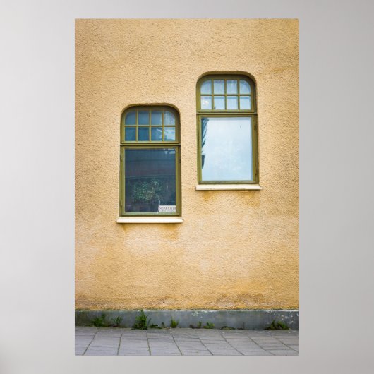 TWEE GRAY LIJST GLASS WINDOWS POSTER (Voorkant)