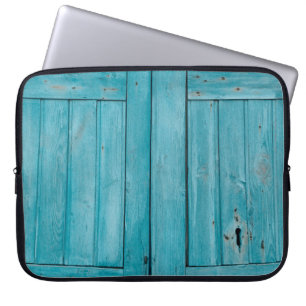 TWEE GRAY WOODEN DOORS LAPTOP SLEEVE