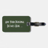 Twee Green Peppers cd lta Bagagelabel (Achterkant horizontaal)