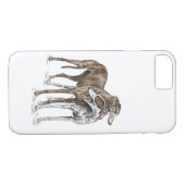 Twee Greyhound Friends Dog Art Case-Mate iPhone Case (Achterkant (Horizontaal))