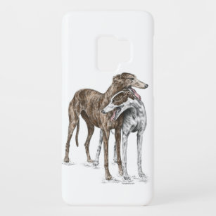Twee Greyhound Friends Dog Art Case-Mate Samsung Galaxy S9 Hoesje