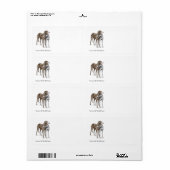 Twee Greyhound Friends Dog Art Etiket (Full Sheet)
