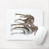 Twee Greyhound Friends Dog Art Muismat (Met muis)
