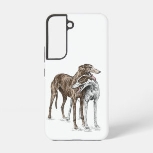 Twee Greyhound Friends Dog Art Samsung Galaxy Hoesje