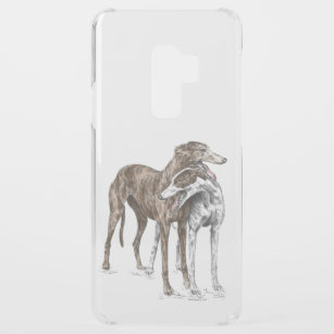 Twee Greyhound Friends Dog Art Uncommon Samsung Galaxy S9 Plus Hoesje