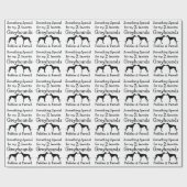 Twee Greyhounds Custom Wrapping Paper Cadeaupapier (Vlak)