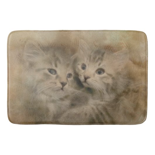 twee griepachtige tapijten in Waterverf Badmat (Voorkant)