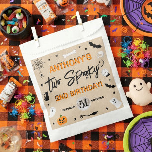 Twee griezelig! 2e verjaardagsfeestje met Hallowee Bedankzakje