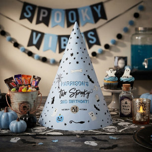 Twee griezelig! Jongens Halloween 2e verjaardagsfe Feesthoedjes