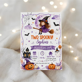 Twee griezelige 2de verjaardag kaart