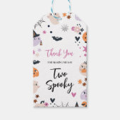 Twee griezelige Halloween Cadeaulabel (Voorkant)