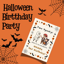 Twee griezelige Halloween uitnodiging voor 2e verj