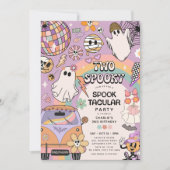 Twee griezelige retro leuke Halloween 2de verjaard Kaart (Voorkant)